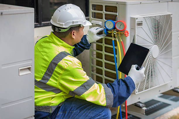 Professional Hvac technician working in Perry, KS